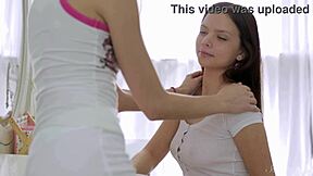 young angels angelica and friends lick shaved pussies in lingerie fingering frenzy