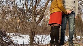 Chubby Stepmom's Huge Ass Pees Bent Over in Homemade Fetish