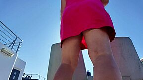 stepmom flashes big tits publicly remembering steplad vacation beach fun