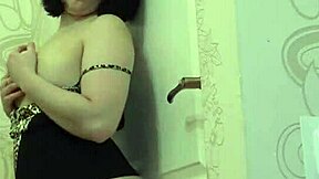 Brunette in stockings dildos her juicy ass doggystyle to orgasm??