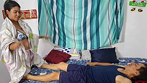 Horny Latina Stepdaughter Deepthroats Old Stepdad's Monster Cock Till Cum Blast!