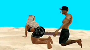 Margarite la beatch sucks funky hide's wet cock deep