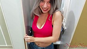 girlfriend copies milf mother in law's miniskirt for taboo monster cock banging