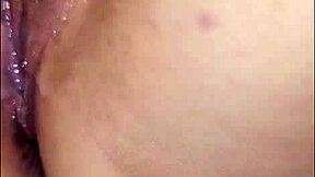 pregnant chubby blonde takes bent over fantasy dog dildo creampie