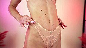 i slip into sheer nude lingerie teasing you