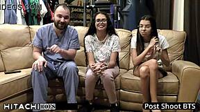 Freshman Endures Mandatory Hitachi Orgasm from Doctor Tampa