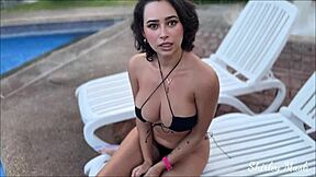 Hey, i cheated on my wife at the pool... her bikini tease was too much!