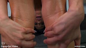 Lizzy Lust Struts Micro Bikini Teasing Hairy Pussy Closeups in Steamy Bath Show