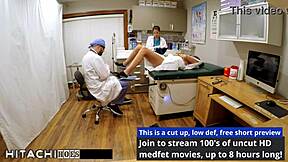 Freshman Endures Mandatory Hitachi Orgasm from Doctor Tampa