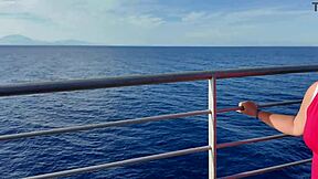 stepmom flashes big tits publicly remembering steplad vacation beach fun