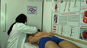 nurse spots patient's throbbing erection and can't hold back her urges in hospital