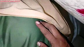 Hot Indian Wife Blowjobs and Fucks Hard Under Snowy Blanket!