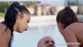 lara lee and megan fiore, you two are going anal cowgirl on the beach??