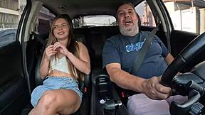 ESTELA SILVA Takes JUICY ANAL Ride During Wild Car Hitchhike Fuck!