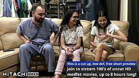 Freshman Endures Mandatory Hitachi Orgasm from Doctor Tampa