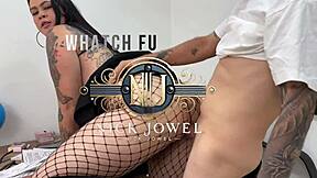 naughty student gets close to hot teacher in class