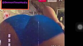 i love demontimemedia's instagram ebony twerking in demon time her big ass shakes wildly on webcam