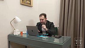 Juicy teen secretary licks boss pussy then takes cum career boost 4k