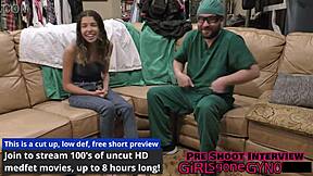 Hey Aria Nicole, doctor's gloves on your hairy pussy now?
