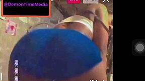 i love demontimemedia's instagram ebony twerking in demon time her big ass shakes wildly on webcam