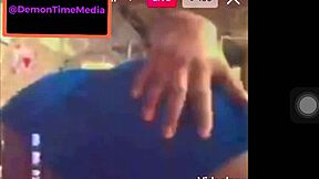 i love demontimemedia's instagram ebony twerking in demon time her big ass shakes wildly on webcam