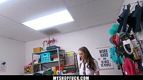 Jc wilds faces questions from mall officer giovanni francesco at myshopfuck