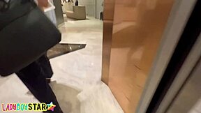 Ladyboy Star's Tight Ass Takes Cum After Dating App Blowjob