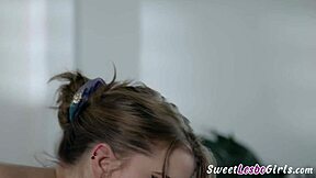 Octavia Red's Busty Blonde Masseuse Licks Megan's Juicy Brunette Pussy