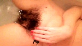 Hairy Pussy Dripping Grool with Huge Clit in Extreme Closeup!