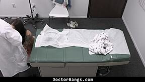 shy teen nurse bends over for doctor's big cock doggystyle in hospital