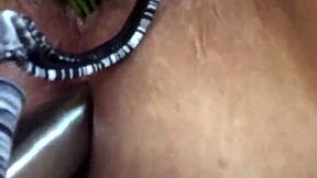 Daddy Sneaks Peek Masturbating with Daughter's Juicy Thong in Kitchen