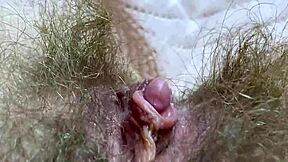 Extreme Closeup of Huge Clitoris Rubbing to Dripping Orgasm