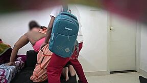 so this student bends the milf over for doggystyle pounding after blowjob warmup