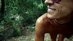 Venturing deep into woods hunting perfect secluded outdoor spot