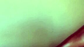 ebony babe gives juicy fat ass footjob on monster black cock