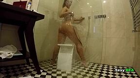 Goddess Sexydeas, ready for another steamy shower after your wild cock ride?