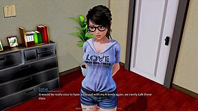 She uncovers harem secrets in hotel game episode 426