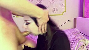 look at me posing with hot cum dripping down my face after sloppy deepthroat face fuck