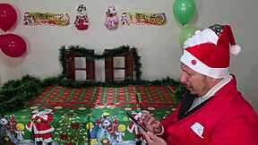 christmas with beautiful horny big-booty stepdaughter turns teasingly intimate