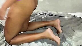 Creampie Inside Pregnant Woman's Full Dress Pussy