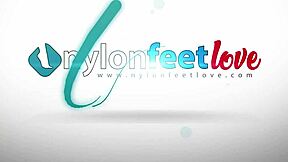 brunette in cuban stockings and lingerie smokes on sofa teasing your cock with heels and legs