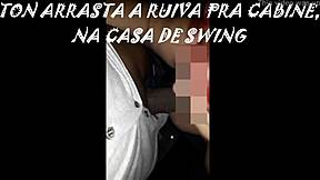 dragged this redhead to the swingers cabin for gloryhole fun?