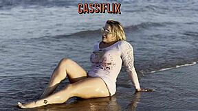 blonde latina's beach ass stretched by huge black cock fully