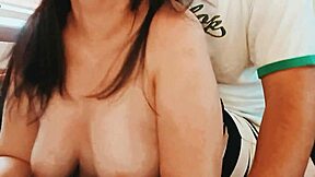 Hot stepsister bends over for rough pussy fuck right after parents leave house