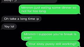 imagine me your milf goddess sexting how i'll crush your sissy clit under my heel