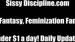 she lures him into lingerie then dominates with bdsm femdom commands