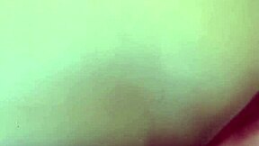 ebony babe gives juicy fat ass footjob on monster black cock