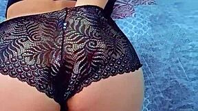 horny brunette teen babe oils her big ass fully before homemade anal pounding with boyfriend