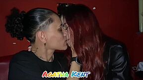 Brunette Pornstar Spreads Massive Pussy Lips for Sensual Close-Up Pounding