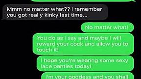 imagine me your milf goddess sexting how i'll crush your sissy clit under my heel